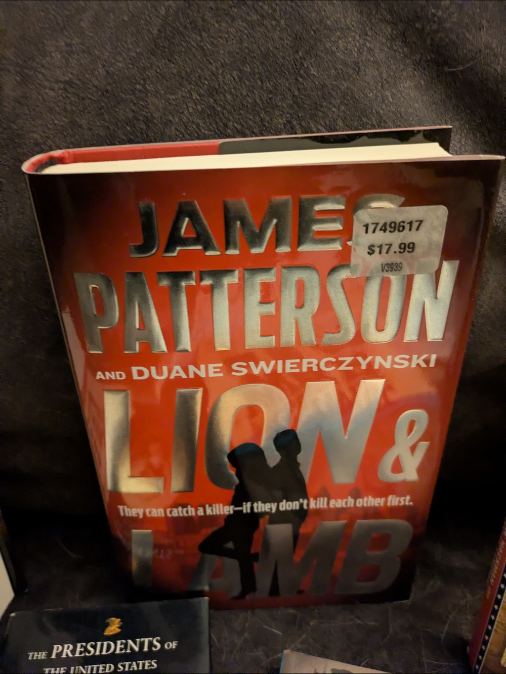 James Patterson "Lion & Lamb" Hardcover Book